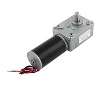 sourcingmap DC 12V 30RPM 8mmx14mm D-Shape Shaft Electric Power Turbo Worm Geared Motor