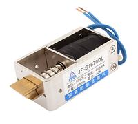 sourcingmap DC 12V 400mA 10mm 40N Open Frame Electromagnet Solenoid for Door Lock with Blue Wire