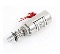Sourcingmap DC 12V Pull Type Actuator Solenoid Electromagnet 0mm 1kg Silver Tone