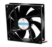 sourcingmap DC 24V 90mmx90mmx25mm 7 Vanes PC CPU Computer Cooling Fan w Metal Finger Guard
