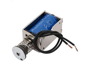 Sourcingmap DC12V 400mA 10mm Stroke 45N Force Push Pull Type Frame DC Solenoid Electromagnet Magnet JF-Z05
