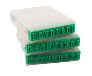 Sourcingmap Detachable Letter Stamps, 1 Set 26-Letters English A-Z Alphabet Stamp Combination Set Font Size 5x3mm for Card Tag Scrapbook Craft