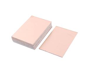 Sourcingmap Double-Sided Copper Clad Laminate PCB Circuit Board, FR4 100x70mm 3.94x2.76 inch, 1.6mm Thickness DIY Prototyping PCB Board, Name Board, 15pcs