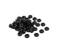Sourcingmap Double Sides Rubber Ring Sealing Grommet Wire Gasket Black 4mm Inner Dia 50pcs