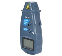 sourcingmap DT-6236B 2 in 1 Digital Tachometer Contact/Non-Contact Photo Tachometer RPM Tach Meter | 2.5-99999 RPM Accuracy with Linear and Rotation Speed Measurement Wheels