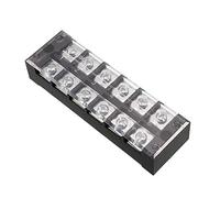 Sourcingmap Dual Rows 6 Positions 600V 45A Wire Barrier Block Terminal Strip TB-4506L