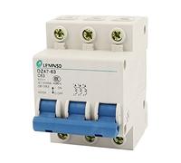 Sourcingmap DZ47-63 C63 AC 400V 63A 3 Pole Overload Protection Circuit Breaker