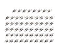 sourcingmap Extension Spring - 0.4mm Wire Dia , 4.5mm OD , 12mm Free Length Spring Steel Small Dual Hook Tension Spring 58pcs