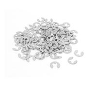 Sourcingmap Fastener External Retaining Ring E-Clip Circlip 4mm 100pcs