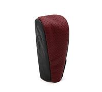 Sourcingmap Faux Leather Hoop Loop Closure Car Auto Gear Shift Knob Shifter Cover Protector Red