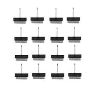 Sourcingmap Felt Pad Nails Glides Floor Protector Reduces Noise Anti-Scratch Anti-Slip for Furniture Chair Table Leg Feet 17mm/0.7" Dia Pack of 16, Black