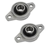 sourcingmap FL001 12mm Bore Zinc Alloy 2-Bolt Self-aligning Flange Mounted Ball Bearing 2pcs