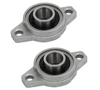 sourcingmap FL002 15mm Bore Zinc Alloy 2-Bolt Self-aligning Flange Mounted Ball Bearing 2pcs