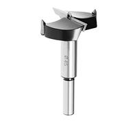 Sourcingmap Forstner Drill Bits 45mm, Tungsten Carbide Wood Hole Saw Auger Opener, Woodworking Hinge Hole Drilling Boring Bit Cutter (Black, Silver Tone)