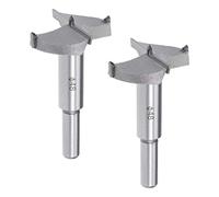 Sourcingmap Forstner Drill Bits 48mm, Tungsten Carbide Wood Hole Saw Auger Opener, Woodworking Hinge Hole Drilling Boring Bit Cutter, 2pcs (Gray)
