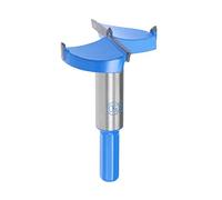 sourcingmap Forstner Drill Bits 50mm, Tungsten Carbide Wood Hole Saw Auger Opener, Woodworking Hinge Hole Drilling Boring Bit Cutter (Blue, Gray)