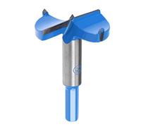 sourcingmap Forstner Drill Bits 55mm, Tungsten Carbide Wood Hole Saw Auger Opener, Woodworking Hinge Hole Drilling Boring Bit Cutter (Blue, Gray)
