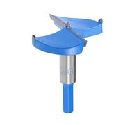 sourcingmap Forstner Drill Bits 65mm, Tungsten Carbide Wood Hole Saw Auger Opener, Woodworking Hinge Hole Drilling Boring Bit Cutter (Blue, Gray)