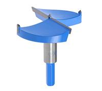 sourcingmap Forstner Drill Bits 80mm, Tungsten Carbide Wood Hole Saw Auger Opener, Woodworking Hinge Hole Drilling Boring Bit Cutter (Blue, Gray)