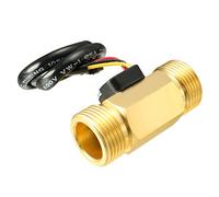 Sourcingmap G3/4" Hall Effect Liquid Water Flow Sensor Switch Flowmeter Counter Meter DC 5V 2-45L/min SEN-HZ43WB