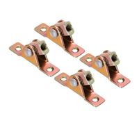 sourcingmap Gas Spring End Fitting Connector M8 Female Thread A3 Steel with Bracket 4pcs,Gold Tone