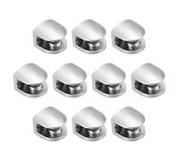 Sourcingmap Glass Shelf Support, Zinc Alloy Clip Holder for 5-8mm Thick 10pcs