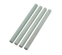 sourcingmap Green Abrasives Round Rod Sharpening Grinding Oil Stone Whetstone 4 Pcs