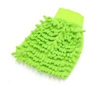 Sourcingmap Green Car Cleaning Microfiber Chenille Mitten Glove Brush Cleaner