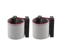 sourcingmap Hard Drive 10cm Feamle IDC 26 Pin Extension Flat Ribbon Cable 2 Pcs