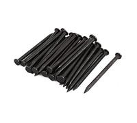Sourcingmap Hardware Nails 3-inch Length Carbon Steel Point Tip Wall Cement Nail Black 30pcs