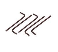 Sourcingmap Hex Key Wrench, 3/32 Inch L Shape Hexagon Head Repair Tool Copper Tone, 5 Pcs (2.2" Length)