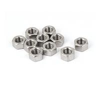Sourcingmap Hex Nuts, 3/8-16 UNC 304 Stainless Steel Thread Hexagon Nut 10pcs