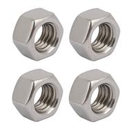 Sourcingmap Hex Nuts, 3/8-16 UNC 304 Stainless Steel Thread Hexagon Nut 4pcs