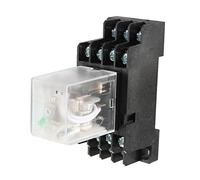 Sourcingmap HH54P DC 24V Coil 4PDT 14 Pins Electromagnetic Power Relay w DYF14A Base