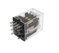sourcingmap HH54P MY4 220/240VAC Coil Voltage 4P2T 14 Pins 5A Red LED Light Power Relay