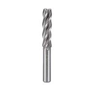 Sourcingmap High Speed Steel HSS-AL 4 Flute Straight End Mill Cutter CNC Router Bits, 14 x 12 x 53mm