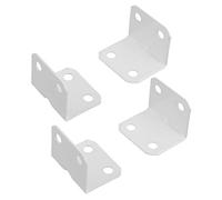 Sourcingmap Home Furniture Carbon Steel L Shape Corner Brace Plate 90 Degree Right Angle Bracket White 4pcs