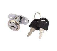 Sourcingmap Home Office Showcase Cabinet Cylinder Push Plunger Lock 2 Keys
