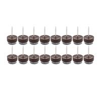 Sourcingmap Home Table Chair Cabinet Furniture Feet Legs Floor Protector Felt Pad Nails 16mm/0.6" Dia Pack of 16