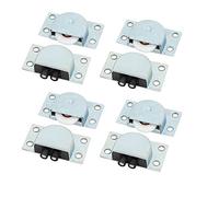 Sourcingmap Home Wardrobe Cupboard 24mm Dia Wheel Sliding Door Nylon Rollers 4 Set
