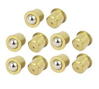 Sourcingmap Household Cabinet Door 8mm Dia Brass Ball Catches Latch Catcher 10pcs