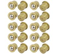 Sourcingmap Household Cabinet Door 8mm Dia Brass Ball Catches Latch Catcher 20pcs