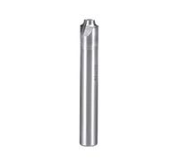 sourcingmap HSS-AL Corner Rounding End Mill Cutter 2 Flute with 2mm Radius, 10mm Shank