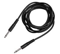 sourcingmap Instrument Male to Male Mono Plug Patch Electric Guitar Cable Cord 3 Meters Black