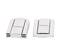 sourcingmap Jewelery Box Case 30mm x 25mm Drawbolt Latch Closure Silver Tone 2PCS
