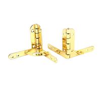 Sourcingmap Jewelry Wine Box Wooden Case 43mmx39mm Concealable Quadrant Hinge 2pcs