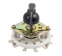 Sourcingmap KCT 1 Pole 10 Position 11 Terminal Band Channel Rotary Switch Selector with Cap
