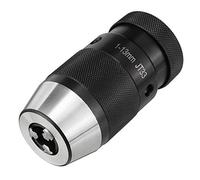 sourcingmap Keyless Drill Chuck JT33 Taper Mount Adjustable 3/76"-1/2" (1mm-13mm) 3-Jaw for Lathes Milling Drilling Machine
