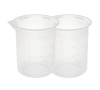 sourcingmap Kitchen Lab 200mL Plastic Measuring Cup Jug Pour Spout Container 2pcs
