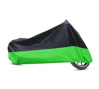sourcingmap L 190T Rain Dust Protector Black+Green Scooter Motorcycle Cover